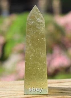 Libyan Desert Glass Obelisk-203 ct-Meteorite Tektite-asteroid impact-2.8 Height