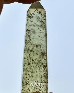 Libyan Desert Glass Obelisk-203 ct-Meteorite Tektite-asteroid impact-2.8 Height