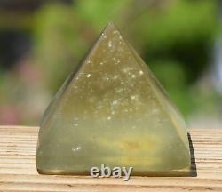 Libyan Desert Glass Pyramid-231 ct-Meteorite Tektite-asteroid impact-1.3 Height