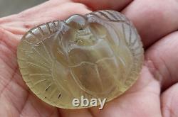 Libyan Desert glass-Scarab Wings amulet-184 ct-Meteorite Tektite-asteroid impact