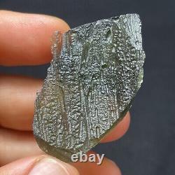 Natural Moldavite from Czech Republic 12.25g Green Tektite, Meteorite Impact