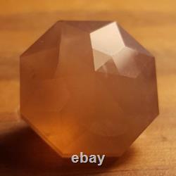 RARE GOLDEN 214.90 ct. FLOURESCENT TRANSLUCENT LECHATELIERITE IMPACT GLASS