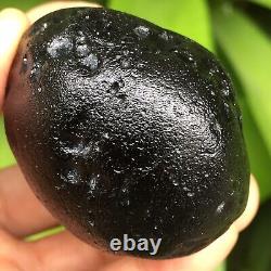 Tektite indochinite impactite of space rock meteorite impact stone 104 g smooth