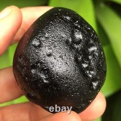 Tektite indochinite impactite of space rock meteorite impact stone 104 g smooth