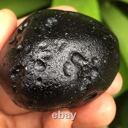 Tektite indochinite impactite of space rock meteorite impact stone 104 g smooth