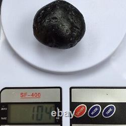 Tektite indochinite impactite of space rock meteorite impact stone 104 g smooth