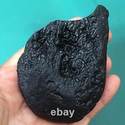 Tektite indochinite space rock impactite from meteorite impact stone 123 g rare