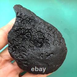 Tektite indochinite space rock impactite from meteorite impact stone 123 g rare