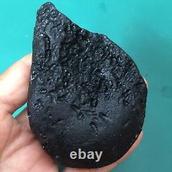 Tektite indochinite space rock impactite from meteorite impact stone 123 g rare