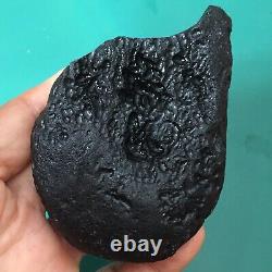 Tektite indochinite space rock impactite from meteorite impact stone 123 g rare