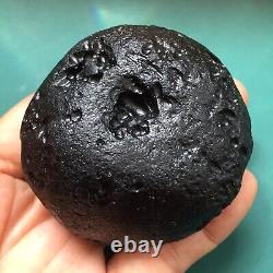 Tektite indochinite space rock impactite impact from meteorite stone 138 g moon