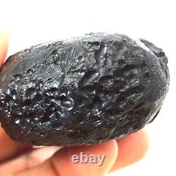 Tektite indochinite space rock impactite meteorite impact stone 134 g oval