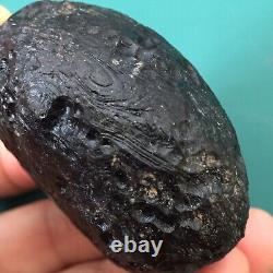 Tektite indochinite space rock impactite meteorite impact stone gems 138 G big