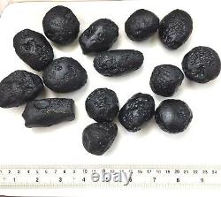 Tektite indochinite space rock impactite meteorite impact stone gems 880g Lot