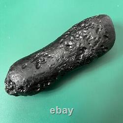 Tektite indochinite space rock impactite of meteorite impact stone 144 g bar