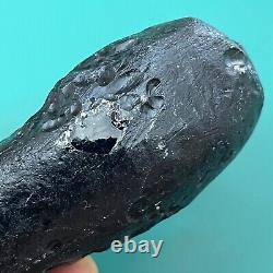 Tektite indochinite space rock impactite of meteorite impact stone 144 g bar