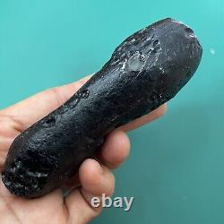 Tektite indochinite space rock impactite of meteorite impact stone 144 g bar