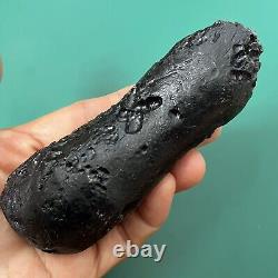 Tektite indochinite space rock impactite of meteorite impact stone 144 g bar