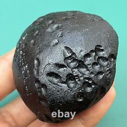 Tektite indochinite space rock impactite of meteorite impact stone 146 g round