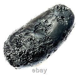 Tektite indochinite space rock impactite of meteorite impact stone 147 g bar