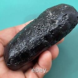 Tektite indochinite space rock impactite of meteorite impact stone 147 g bar