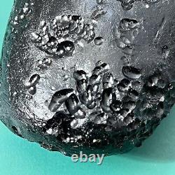 Tektite indochinite space rock impactite of meteorite impact stone 147 g bar