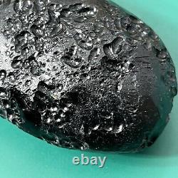 Tektite indochinite space rock impactite of meteorite impact stone 147 g bar