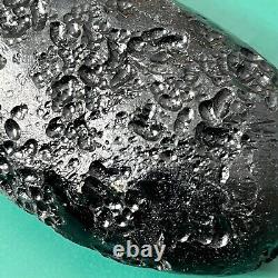 Tektite indochinite space rock impactite of meteorite impact stone 147 g bar