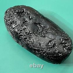 Tektite indochinite space rock impactite of meteorite impact stone 147 g bar