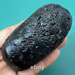 Tektite indochinite space rock impactite of meteorite impact stone 147 g bar