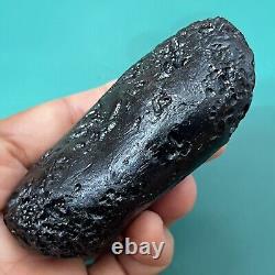 Tektite indochinite space rock impactite of meteorite impact stone 147 g bar