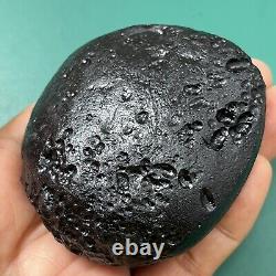 Tektite indochinite space rock impactite of meteorite impact stone 165 g round