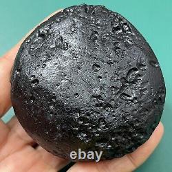 Tektite indochinite space rock impactite of meteorite impact stone 165 g round