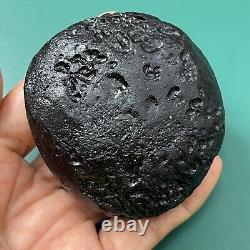 Tektite indochinite space rock impactite of meteorite impact stone 165 g round