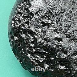 Tektite indochinite space rock impactite of meteorite impact stone 165 g round