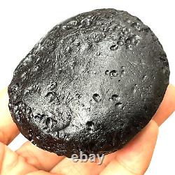 Tektite indochinite space rock impactite of meteorite impact stone 165 g round