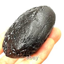 Tektite indochinite space rock impactite of meteorite impact stone 165 g round