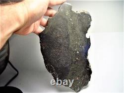 World Class! Huge Full Slice! Beautiful Chico Impact Melt Meteorite 636 Gms