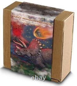 2021 2 Oz Argent $2 Niue Moments d'Impact METEORITE MUONIONALUSTA Pièce Antiqued