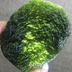 234Ct MOLDAVITE De République Tchèque De L'Impact De Météorite Avec Des Éclats