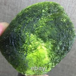 234Ct MOLDAVITE De République Tchèque De L'Impact De Météorite Avec Des Éclats