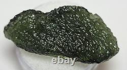 33,3 carats Moldavite de République tchèque de 36mm de long provenant de l'impact d'une météorite