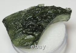 33 carats 32mm long Moldavite de la République tchèque provenant de l'impact d'une météorite