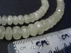 Collier en verre du désert libyen de 152 carats avec des perles de 8x5 à 7x4mm impactées par une météorite