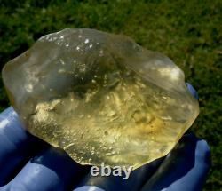 Échantillon d'impact de météorite en verre du désert libyen (375 crt) Super gemme AAAA+