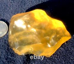 Échantillon d'impact de tectite de météorite en verre du désert libyen (480 crt) GEM AAAAA à fossettes