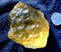 Échantillon d'impact de tectite de météorite en verre du désert libyen (755 crt) Super Gem AAAA+