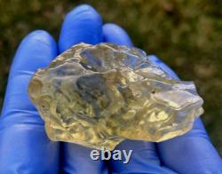 Échantillon d'impact de téktite de météorite en verre du désert libyen (340 ct) Super Gem AAAA+