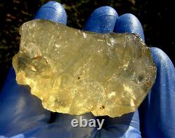 Échantillon d'impact de téktite de météorite en verre du désert libyen (340 ct) Super Gem AAAA+