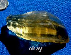 Échantillon d'impact de téktite de météorite en verre du désert libyen (525 crt) Super Gem AAAA+